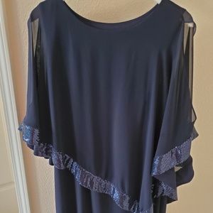 Sequin poncho dress
